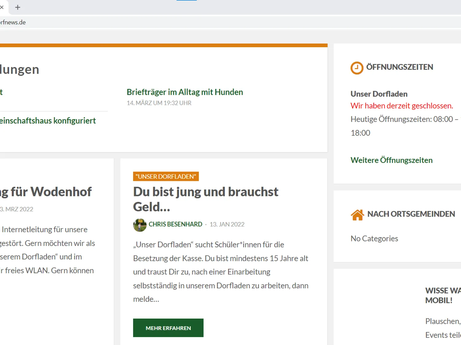 Homepage: www.grambowerdorfnews.de (zuletzt abgerufen: 10.01.2023)