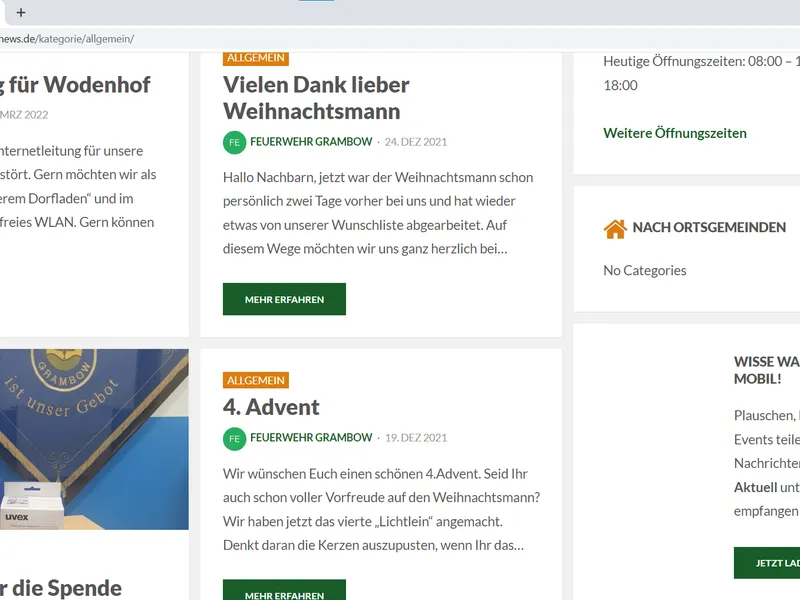 Homepage: www.grambowerdorfnews.de (zuletzt abgerufen: 10.01.2023)